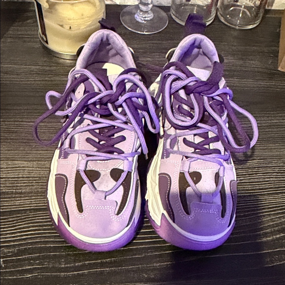 Women's Purple Sneakers - Picture 5 of 8